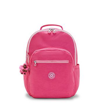 Kipling Seoul Large Iconic 15" Laptop Sırt Çantaları Pembe | TR 1382ZU